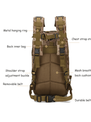 Tactical Military 25L Molle Backpack