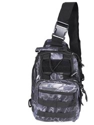 Tactical Military Sling Shoulder Bag - Black Python