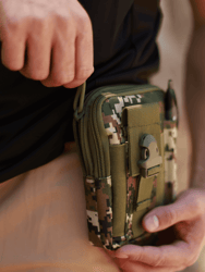 Tactical MOLLE Military Pouch Waist Bag For Hiking And Outdoor Activities - BDU Digital