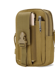 Tactical MOLLE Military Pouch Waist Bag For Hiking And Outdoor Activities - Khaki