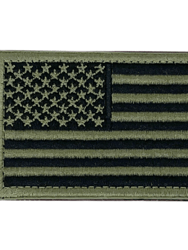 Tactical Usa Flag Patch With Detachable Backing