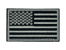 Tactical Usa Flag Patch With Detachable Backing - Grey