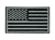 Tactical Usa Flag Patch With Detachable Backing - Grey