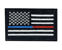 Tactical Usa Flag Patch With Detachable Backing - Red Blue Line