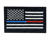 Tactical Usa Flag Patch With Detachable Backing - Red Blue Line