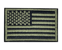 Tactical Usa Flag Patch With Detachable Backing - Marine Green