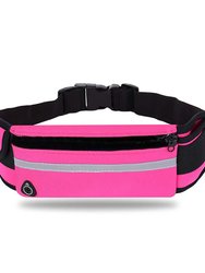 Velocity Water-Resistant Sports Running Belt and Fanny Pack for Outdoor Sports - Pink