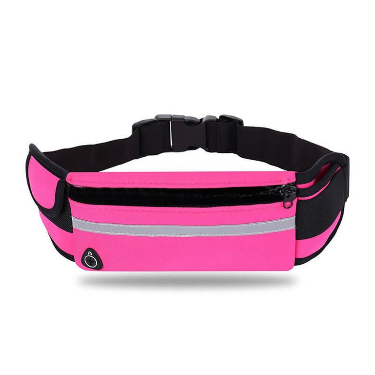 Velocity Water-Resistant Sports Running Belt and Fanny Pack for Outdoor Sports - Pink