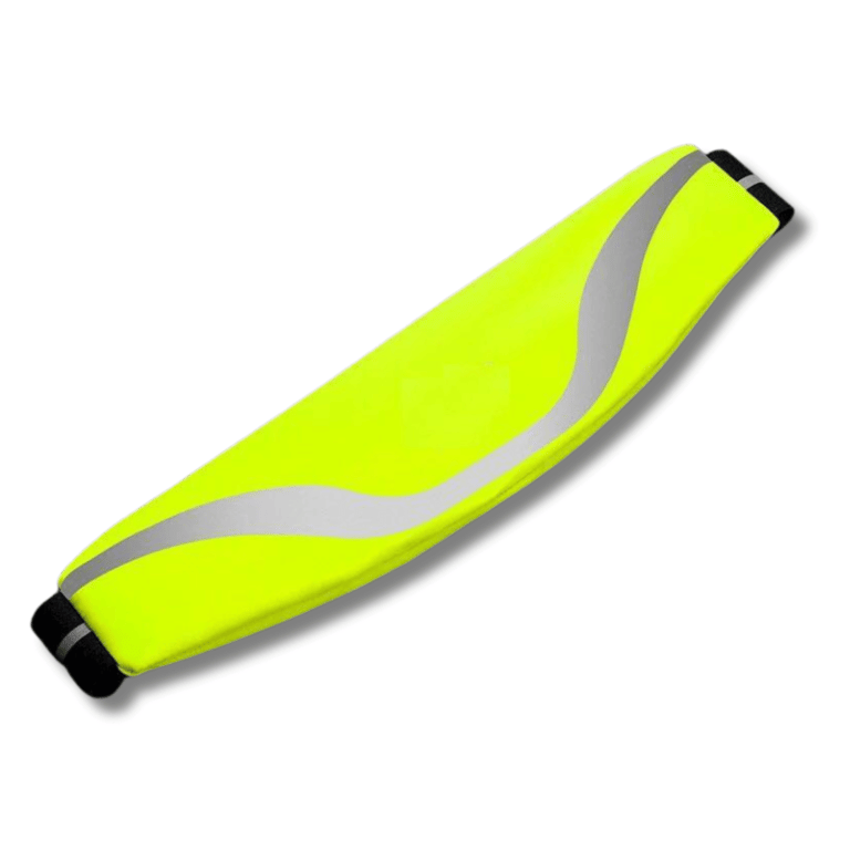 Water-Resistant Sport Waist Pack Running Belt with Reflective Strip - Yellow