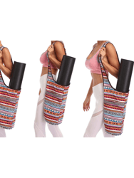 Yoga Mat Bag Carrying Tote with Large Pockets