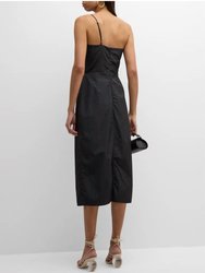 Carmen Midi Dress In Black