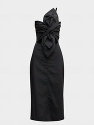 Carmen Midi Dress In Black
