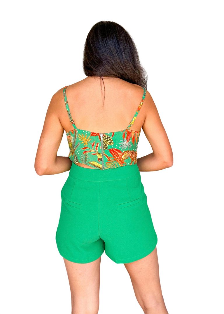 Foresta Tie Top In Green