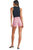 Button Down Clean Hem Short In Pink