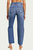 Distressed High-Rise Straight-Leg Jeans In Medium Denim