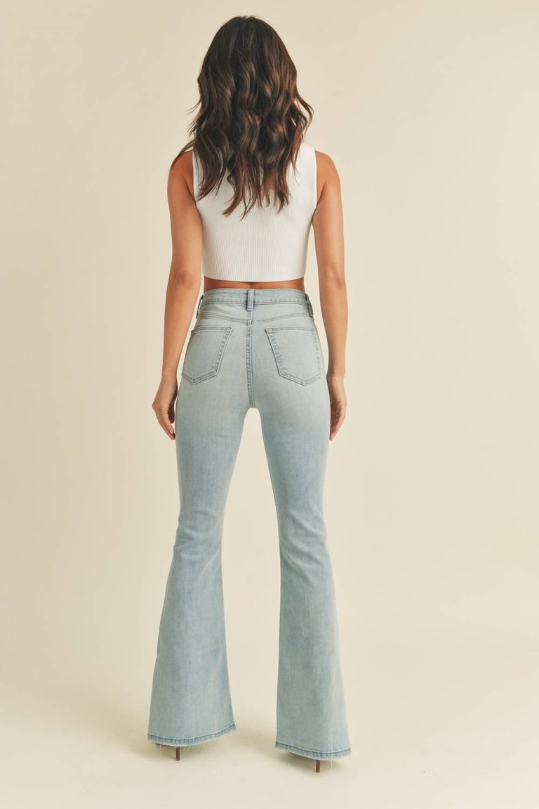 Emma Flare Jeans In Light Wash