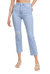 One Knee Distressed Straight Jean In Light Wash - Light Wash