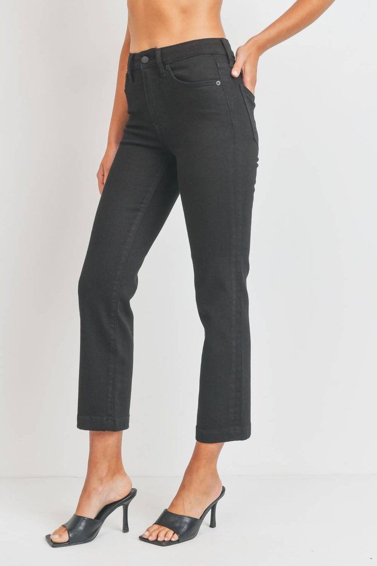 Women's Classic Relaxed Straight Jeans In Black