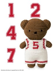 Boris Baseball Overall Handmade Crocheted Soft Toy