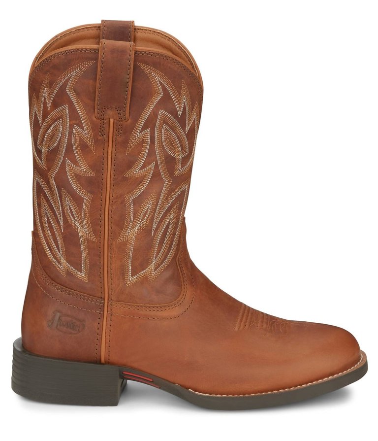 Men's Rendon Brown Western Boots - Ee Width In Cognac - Cognac