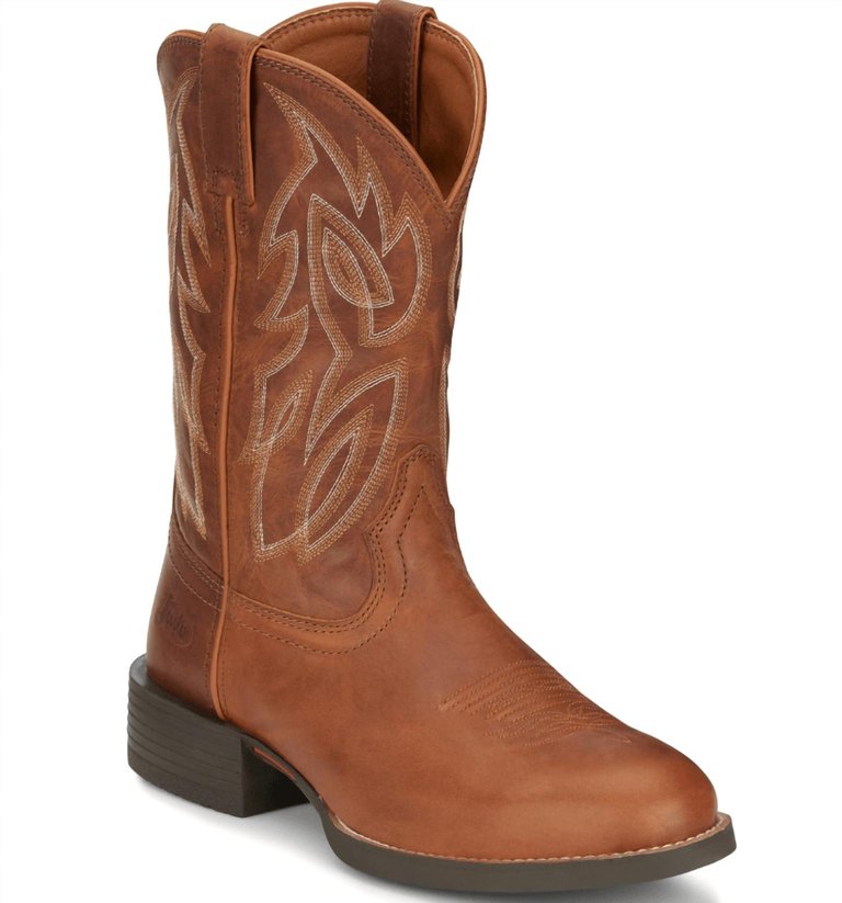 Men's Rendon Brown Western Boots - Ee Width In Cognac