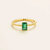 Buchon Gold Ring Set With Emerald - Gold