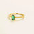 Buchon Gold Ring Set With Emerald