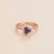 Diana Rose Gold Ring Purple Sapphire, Diamond & Pink Sapphire - Rose Gold