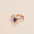 Diana Rose Gold Ring Purple Sapphire, Diamond & Pink Sapphire