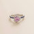 Diana White Gold Ring Pink Sapphire, Diamond & Blue Sapphire - White Gold