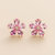 Florea Gold Earrings Pink sapphire & Diamond