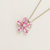 Florea White Gold Necklace Pink Sapphire & Diamond