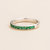 Margo White Gold Ring Set With Emerald