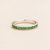 Margo White Gold Ring Set With Emerald - Gold