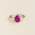 Ovo White Gold Ring Pink Sapphire & Diamond - White Gold