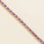 Salto Gold Tennis Bracelet Set With Purple Sapphire