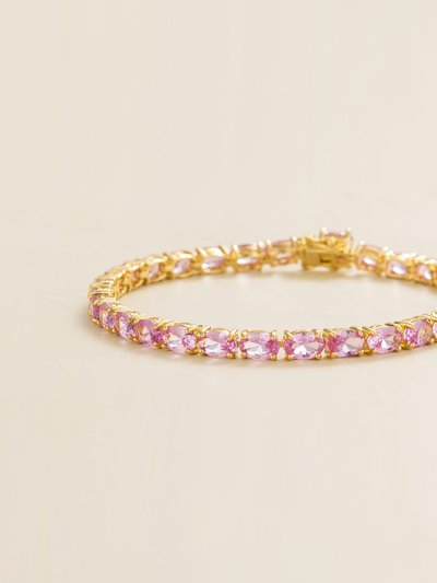 Juvetti Jewelry Salto Tennis Bracelet In Pink Sapphire product