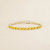 Salto White Gold Tennis Bracelet Set With Yellow Sapphire - Gold