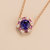 Melba Necklace In Purple Sapphire, Pink Sapphire And Diamond