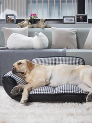 Stark Dog Sofa - Houndstooth