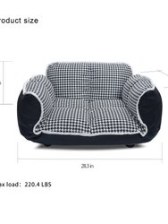 Stark Dog Sofa - Houndstooth