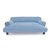 Wickman 2 In 1 Dog Sofa For All Season - Blue - Blue