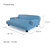 Wickman 2 In 1 Dog Sofa For All Season - Blue