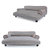 Wickman 2 In 1 Dog Sofa For All Season - Grey - Grey