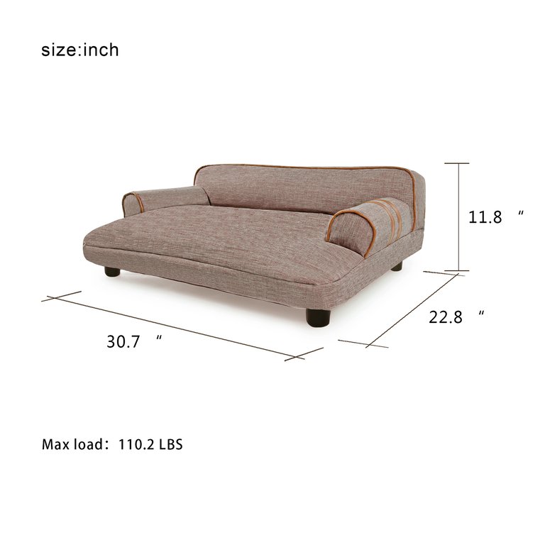 Wickman 2 In 1 Dog Sofa For All Season - Khaki