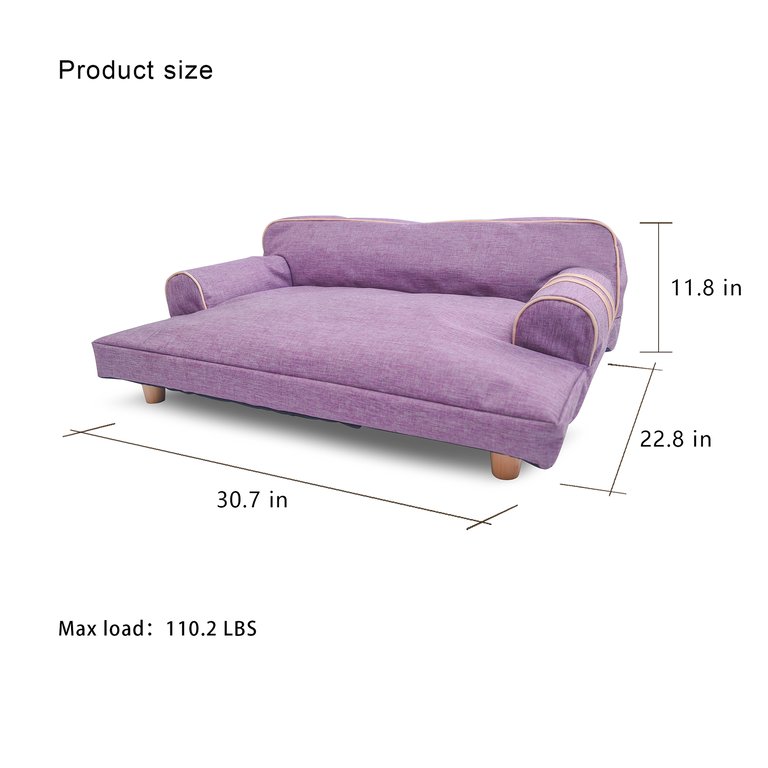 Wickman 2 In 1 Dog Sofa For All Season - Violet