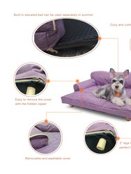 Wickman 2 In 1 Dog Sofa For All Season - Violet