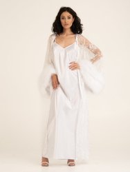 Bride Sophie Robe And Nightgown Set - White