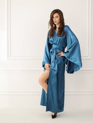 Classic Silky Kimono Robe
