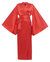Classic Silky Kimono Robe - Red